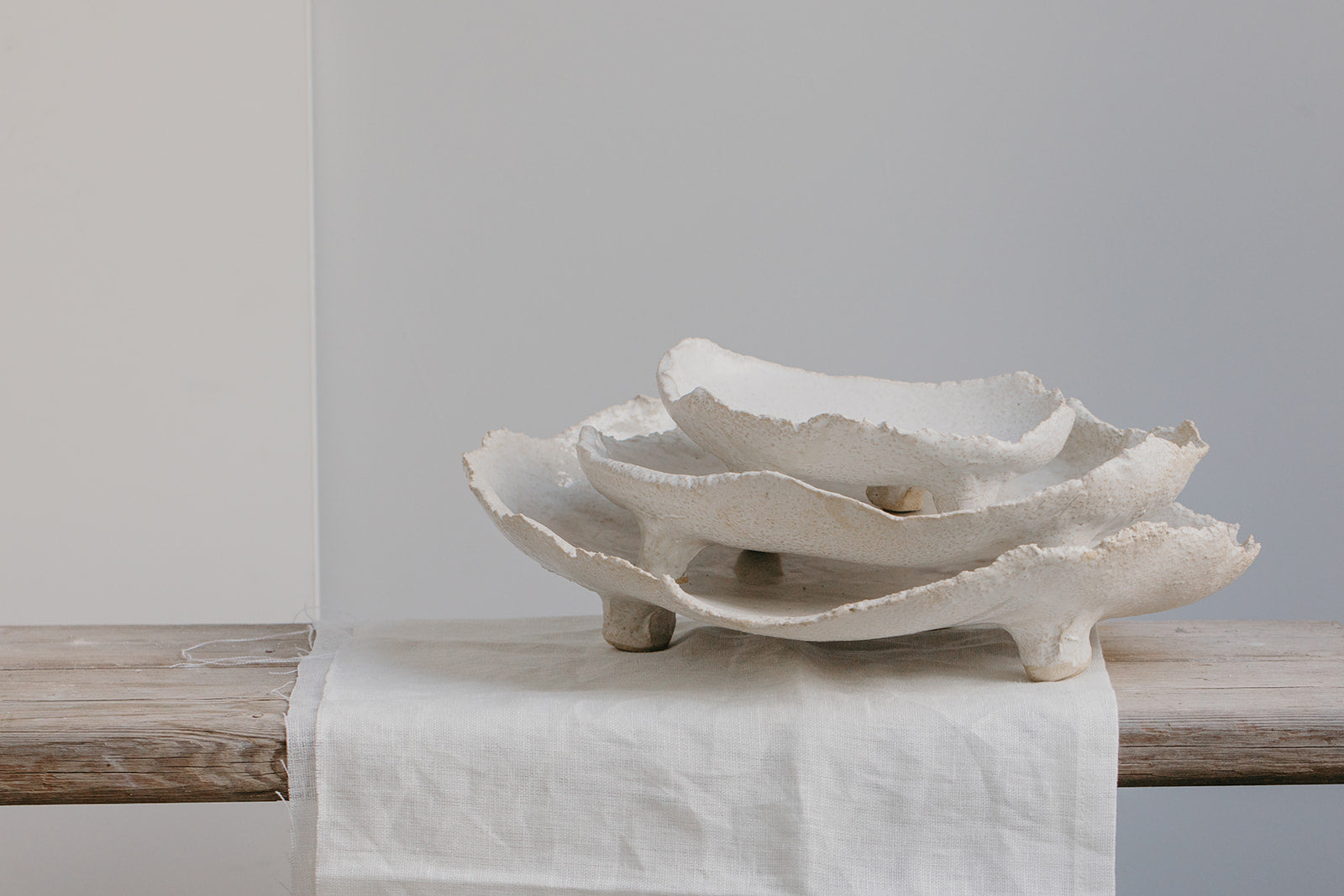 Tripod Stone Serving Dishes