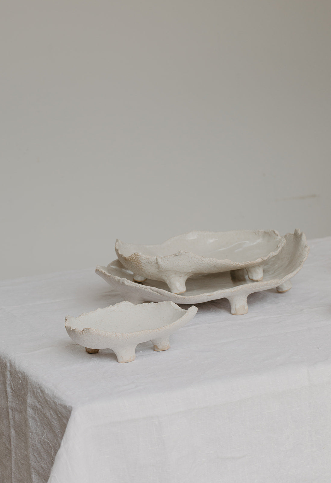 Tripod Stone Serving Dishes