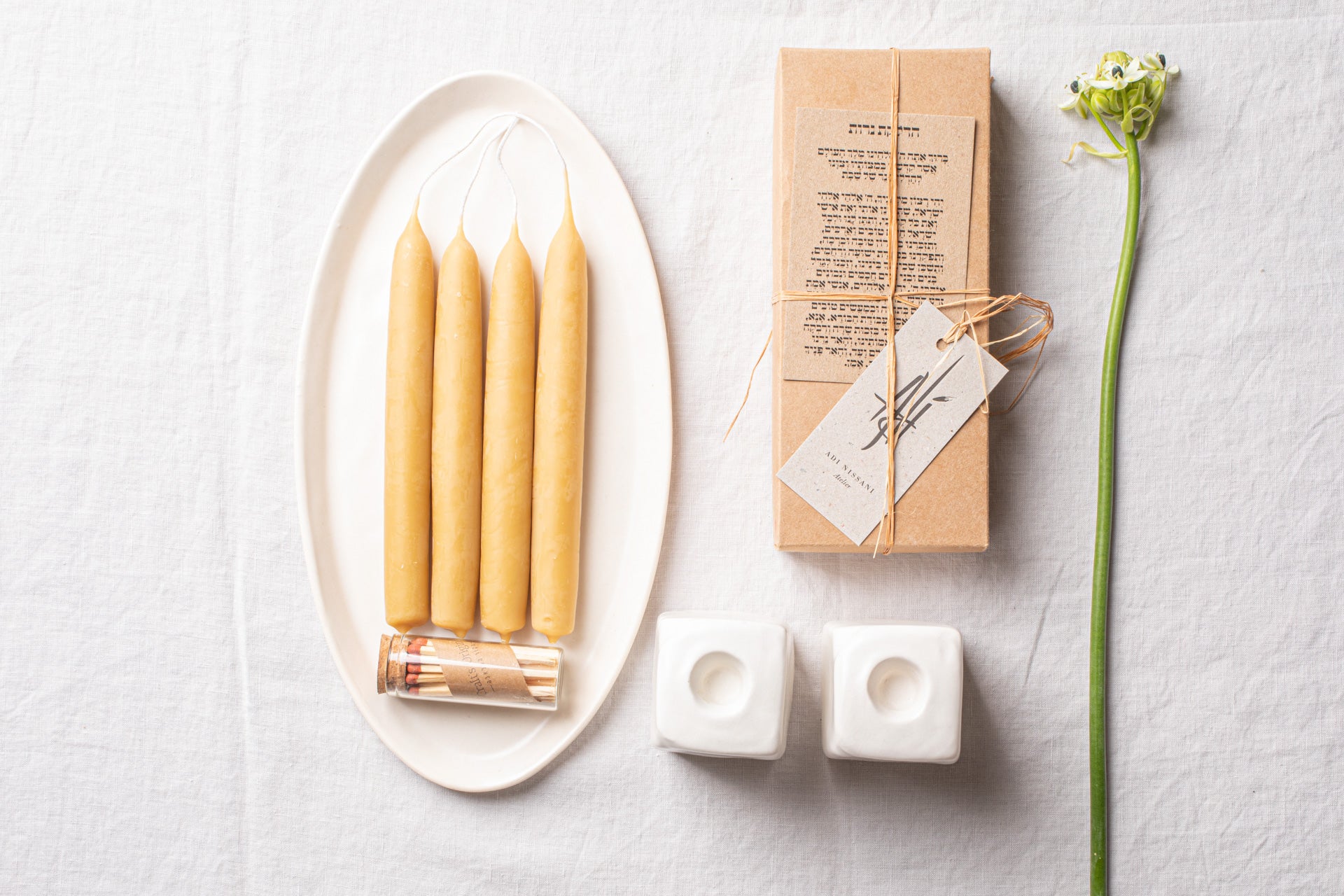 Candle holders modern Shabbat candlesticks 